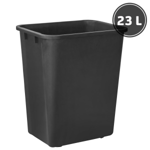 Trash bins and urns Garbage bin, black (23 l.)