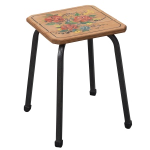 Stools Stool square (plywood with a picture)