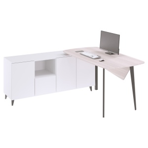 Computer desk Table with a pedestal 