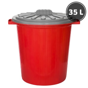 Plastic trash cans Garbage can with lid, color (35 l.)