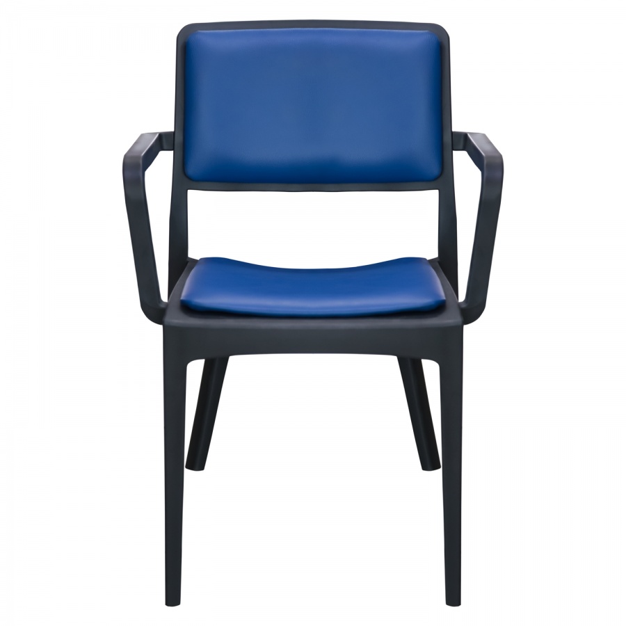 Plastic chair Petro with armrests (with 2 soft elements)