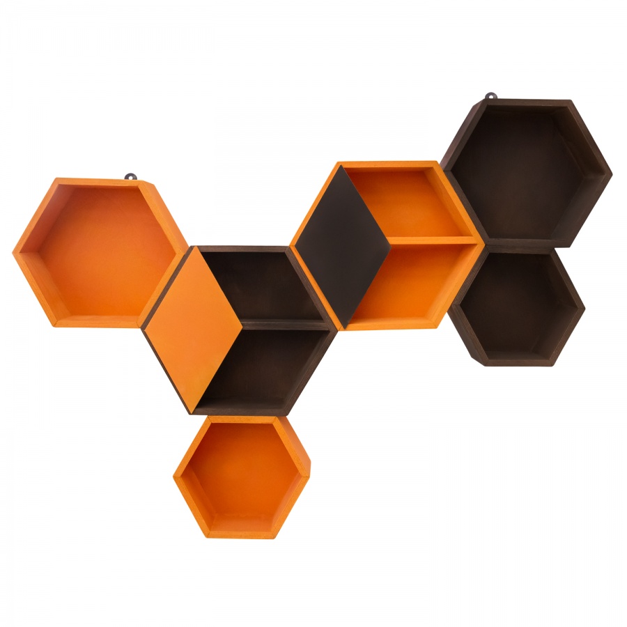 Shelf hinged Honeycombs (6 shelves) 