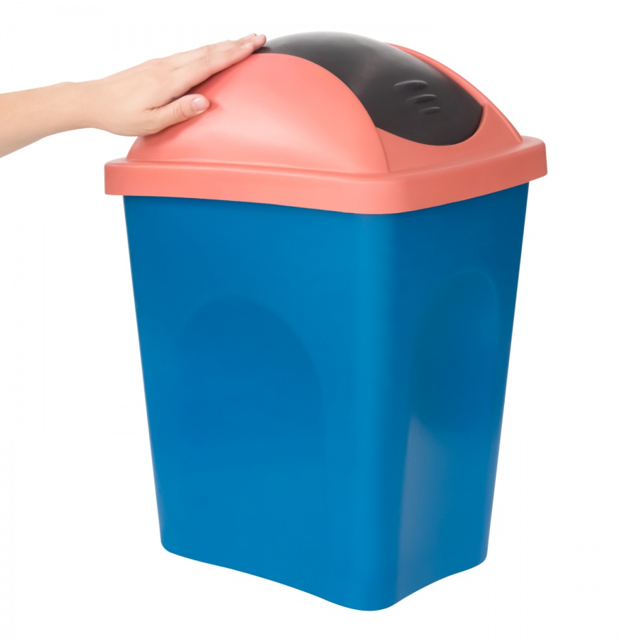 Garbage bin cap with valve, color (24 l.)
